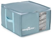 Vákuumos műanyag ruhatároló doboz 42x40x25 cm Blue Edition – Compactor