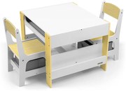 Bútorszett Milly Mally - Asztal és két szék Sven Natural