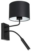 Luminex Fali lámpa ARDEN 1xE27/60W+1xG9/8W/230V fekete/fehér LU3468