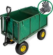 Összecsukható kerti kocsi felfújható kerekeken 3 az 1-ben