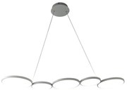 LED Csillár zsinóron OLYMPIA 5xLED/10W/230V szürke