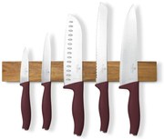 BerlingerHaus Leonardo akácfa mágneses tartóval ellátott késkészlet, 6 db