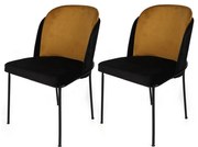 Dore Mustard and Black étkezőszékek, 2 db