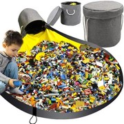 Játéktároló kosár játszószőnyeggel - Kruzzel