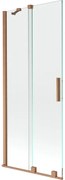 Mexen Velar, 2 szárnyas eltolható kádparaván 85 x 150 cm, 8mm átlátszó üveg, rézmatt, 896-085-000-01-65