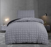 Krepp Polycotton ágyneműhuzat Neapol Sötétszürke 200x140cm+90x70cm TiaHome kopia