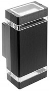 Lámpa Fali Lámpa NESSA 2 irányú, GU10, MAX. 50W, IP54, AC220-240V, 50/60Hz, fekete