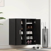 2 db fekete tölgy szerelt fa cipőszekrény 32x35x70 cm