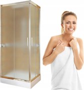 Stylio négyszögletes kabin 70 króm chinchila üveg