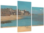 Kép - Odilon Redon, Village by the Sea in Brittany, reprodukciók (90x60 cm)