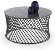 Minerwa dohányzóasztal, fekete márvány