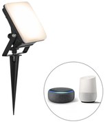 Okos spotlámpa fekete 12,8 cm LED-del IP65 talpnyújtással - Ruud