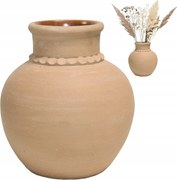Agyag Váza 25cm nagy terrakotta virág csokor tulipán rózsa boho