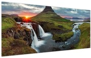 Kép - Kirkjufell naplementében (120x50 cm)