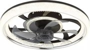 Ventilátoros Lámpa Fekete CIRILLA GLOBO-03644