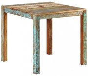 tömör újrahasznosított fa étkezőasztal 82 x 80 x 76 cm