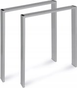 Fém lábak íróasztalhoz Acél profil 8x2 étkező 70x72 Szürke