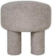 Világosszürke buklé puff Perth – House Nordic