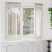 Függönyök függönyökkel 2 pcs Homok Poliészter