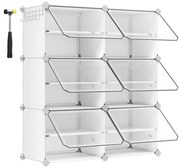 Moduláris polc rekeszekkel BOXIFY fehér