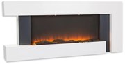 Klarstein Studio Light & Fire 2, elektromos kandalló, 1000/2000 W, MDF, távirányító, fehér
