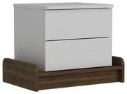 Fehér éjjeliszekrény Marina – Kalune Design