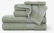 Goldea bambuszszálas törölköző és fürdőlepedő - zsálya színű 70 x 140 cm