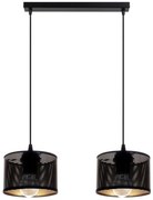 Csillár zsinóron ALDO 2xE27/60W/230V fekete