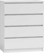 M4 fiókos szekrény, fehér