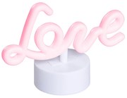 Neon asztali lámpa piros Love LED-del - Liebe