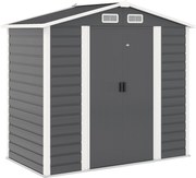 Outsunny Kültéri Kertitároló Sátor 2,36m² 213x120x194 cm Külső Kerti Tároló Megerősített Alappal (Padló Nélkül) Csúszó Kétszárnyú Ajtók Zárablakkal Sö