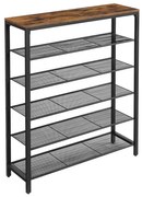 Cipőtartó DAVOR barna/fekete