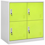 világosszürke-zöld acél zárható szekrény 90 x 45 x 92,5 cm