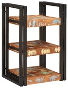 Éjjeli asztal Barna és fekete Újrahasznosított Masszív Fa