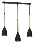 Csillár zsinóron ISTAPPAR 3xE27/60W/230V fekete/arany