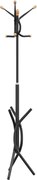 vidaXL fekete porszórt vas ruhafogas 176 cm