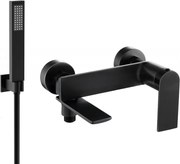 Mexen Zero R02 kádtöltő csaptelep zuhanyszettel, fekete - 7113R02-70