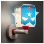 Dalber 61819 - Gyerek fali lámpa KÉK HERO 1xE27/15W/230V