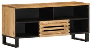 tömör nyers mangófa TV-szekrény 100 x 34 x 46 cm