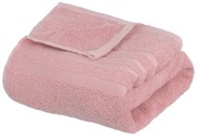 Rózsaszín frottír pamut fürdőlepedő 70x140 cm Simple – Casa Selección