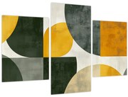 Kép - Olívazöld absztrakció (90x60 cm)