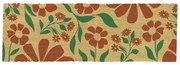 Kókuszrost lábtörlő 40x120 cm Red &amp; Green Floral – Artsy Doormats