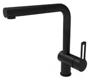 Paffoni - RINGO kihúzható kifolyófejes konyhai csaptelep, fekete