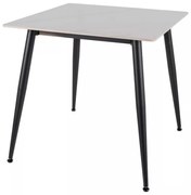 Rion étkezőasztal 80 x 80 cm, márvány / fekete