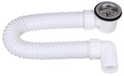 TEXO zuhanytálca szifon flexibilis csővel - Ø 5/4&quot; x 0,5 m x Ø 40 mm