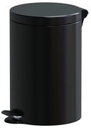 Léptetős szemetes, 12 l, fekete