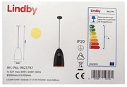 Lindby - Csillár zsinóron TOLA 1xE27/60W/230V