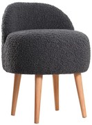 MIKI puff, átmérő 46 cm, sötétszürke