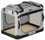 ELI kutya/macska szállítótáska, 70x52x52cm, szürke Cadoca