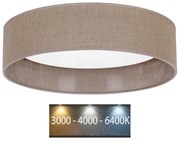 Brilagi - VELVET LED mennyezeti lámpa 24W 230V 3000/4000/6400K barna